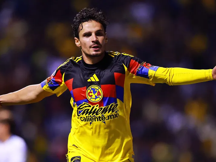 Ex-Palmeiras, Veiga comemora primeiro gol pelo América-MEX