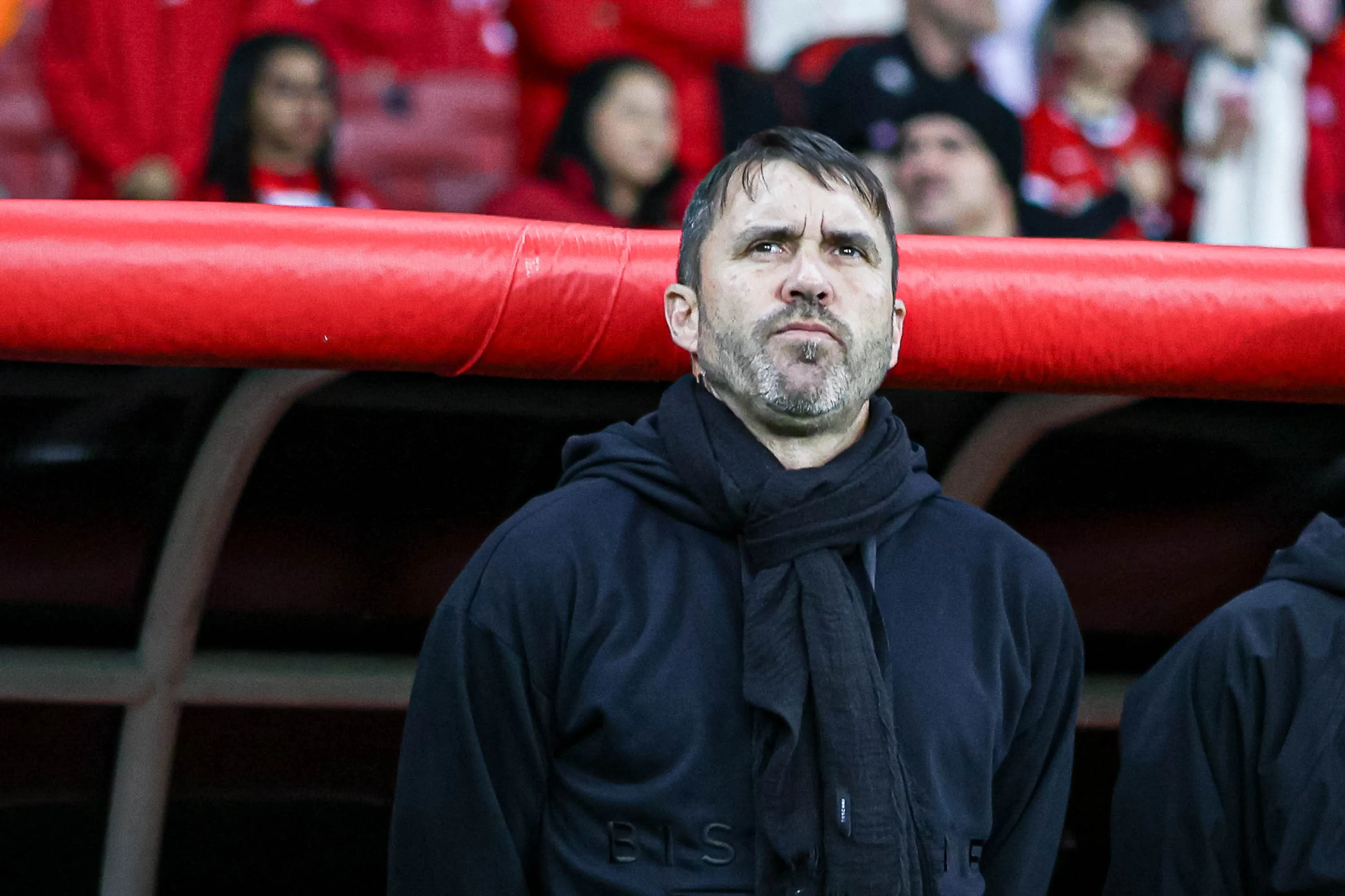 RS – PORTO ALEGRE – 05/08/2023 – BRASILEIRO A 2023, INTERNACIONAL X CORINTHIANS – Eduardo Coudet tecnico do Internacional durante partida contra o Corinthians no estadio Beira-Rio pelo campeonato Brasileiro A 2023. Foto: Maxi Franzoi/AGIF