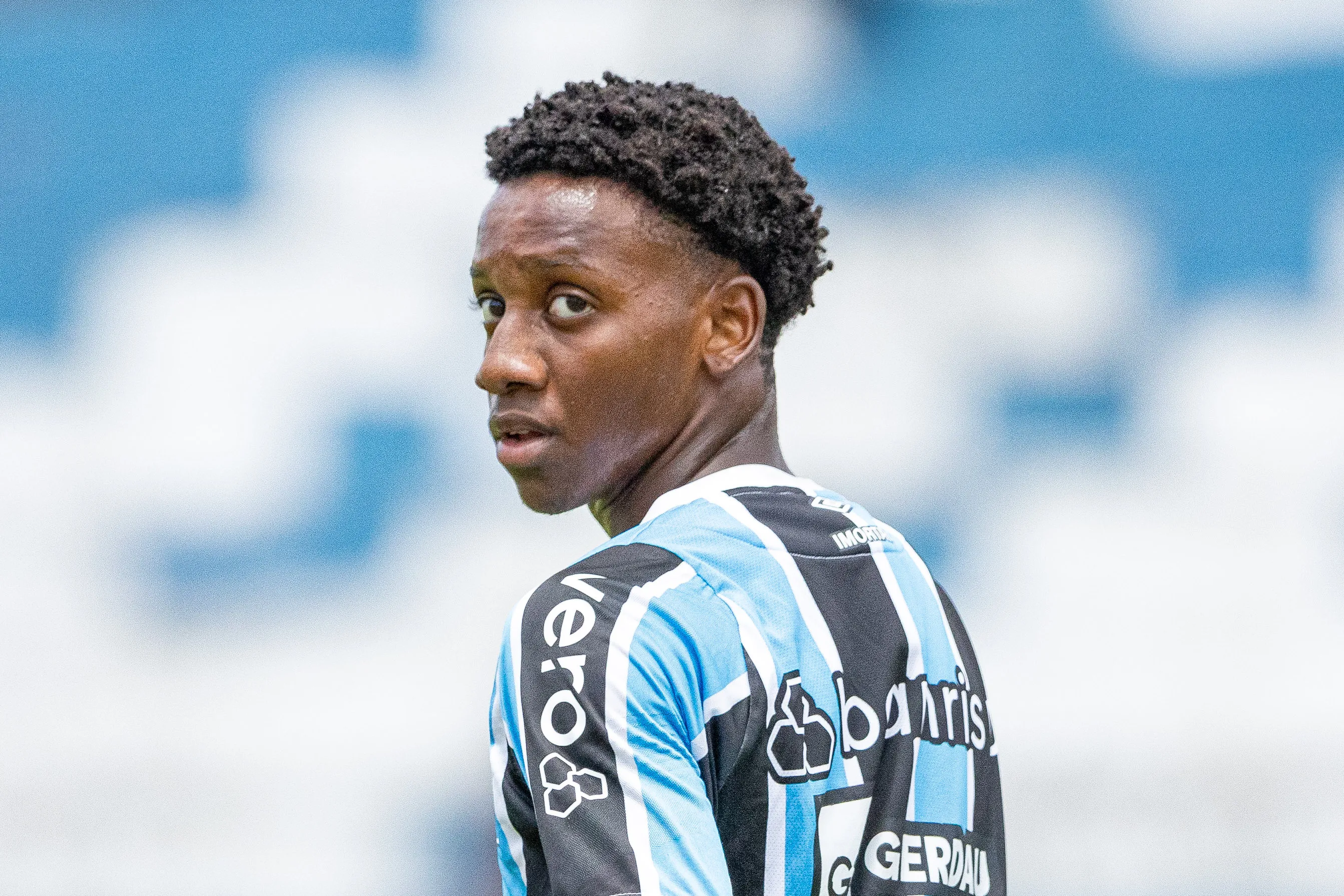 GABRIEL MEC jogador do Gremio durante partida contra o Atletico Guaratingueta no estadio Ninho Da Garca pelo campeonato Copa Sao Paulo 2025. Foto: Joisel Amaral/AGIF
