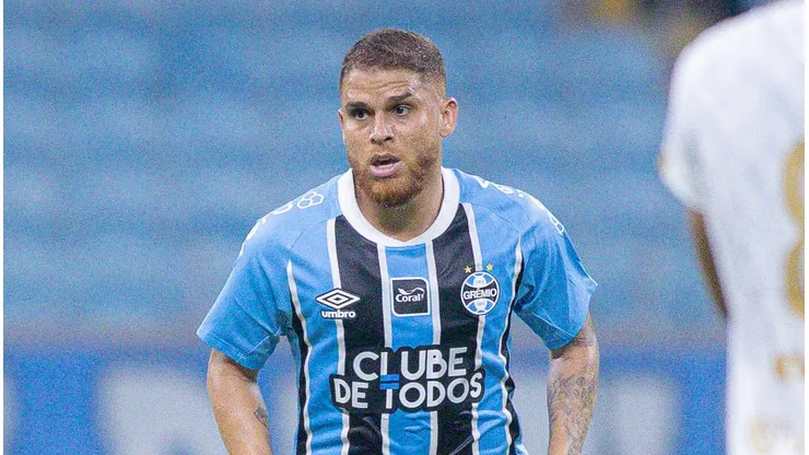 Gustavo Cuellar jogador do Gremio durante partida contra o Sao Jose no estadio Arena do Gremio pelo campeonato Gaucho 2026. Foto: Maxi Franzoi/AGIF