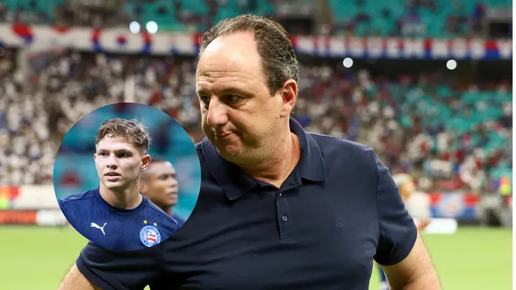 Rogério Ceni técnico do Bahia/ Dell jogador do Bahia durante (Imagem: Márcio José/AGIF)