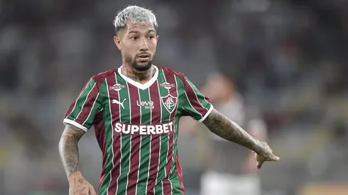 Lucho Acosta jogador do Fluminense durante partida contra o Botafogo no estadio Maracana pelo campeonato Brasileiro A 2026.
