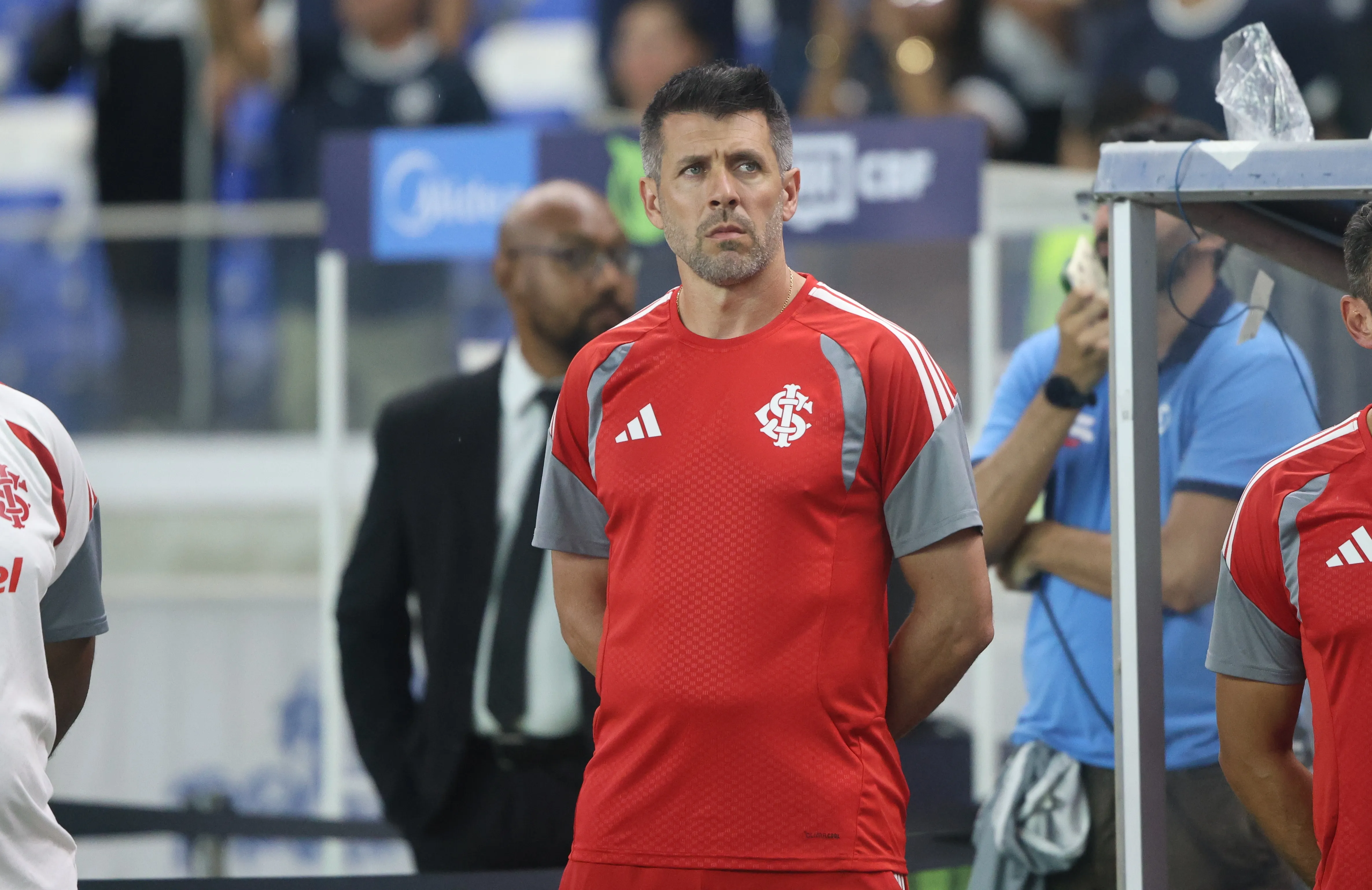 Técnico do Internacional, Paulo Pezzolano, em partida contra o Remo (Imagem: Foto: Ricardo Duarte / Internacional)