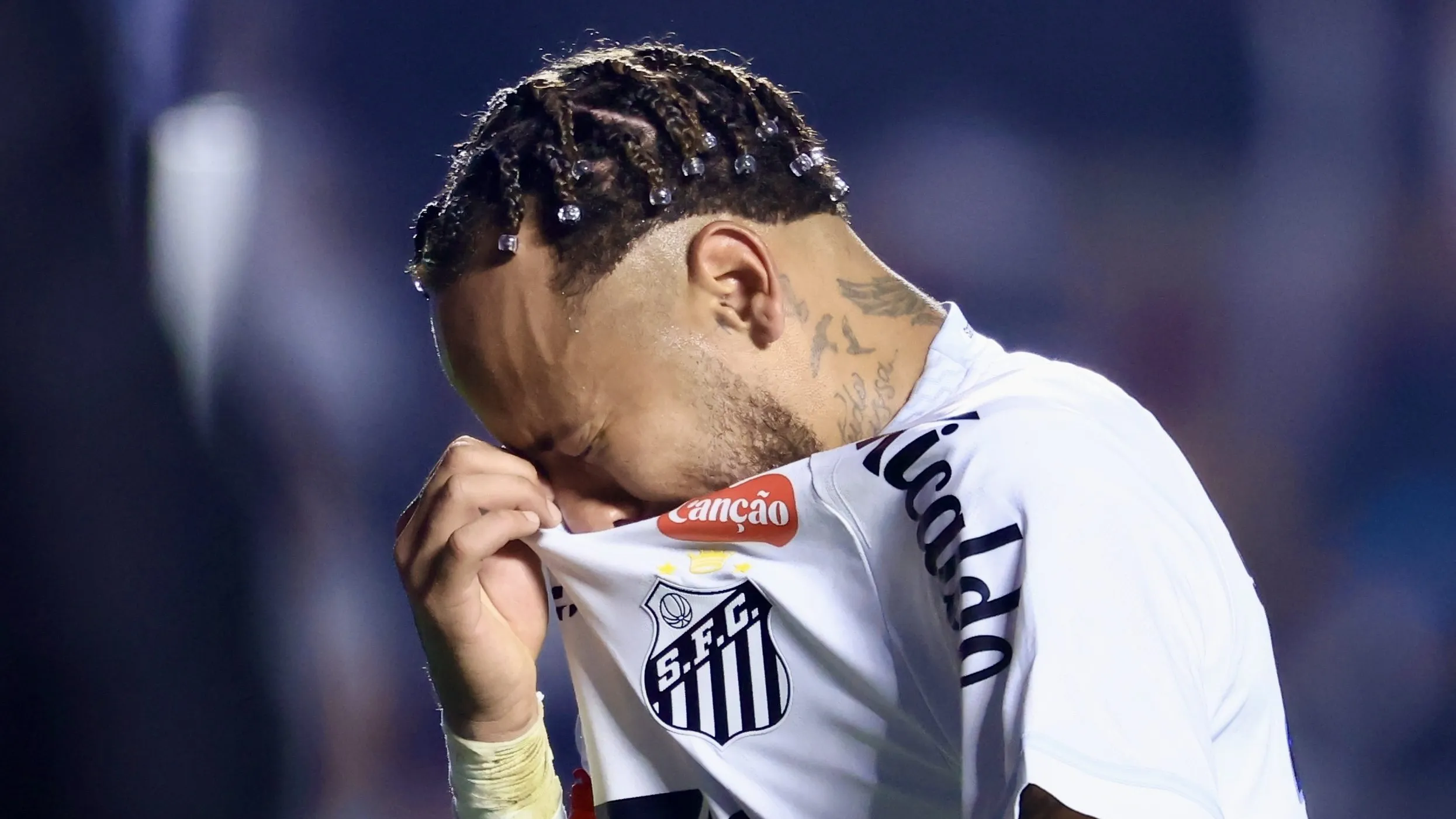 Neymar em Santos x Vasco. Foto: Marcello Zambrana/AGIF