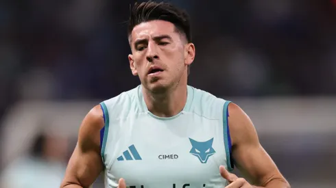 Lucas Villalba durante confronto contra o Sport no Brasileirão de 2025.