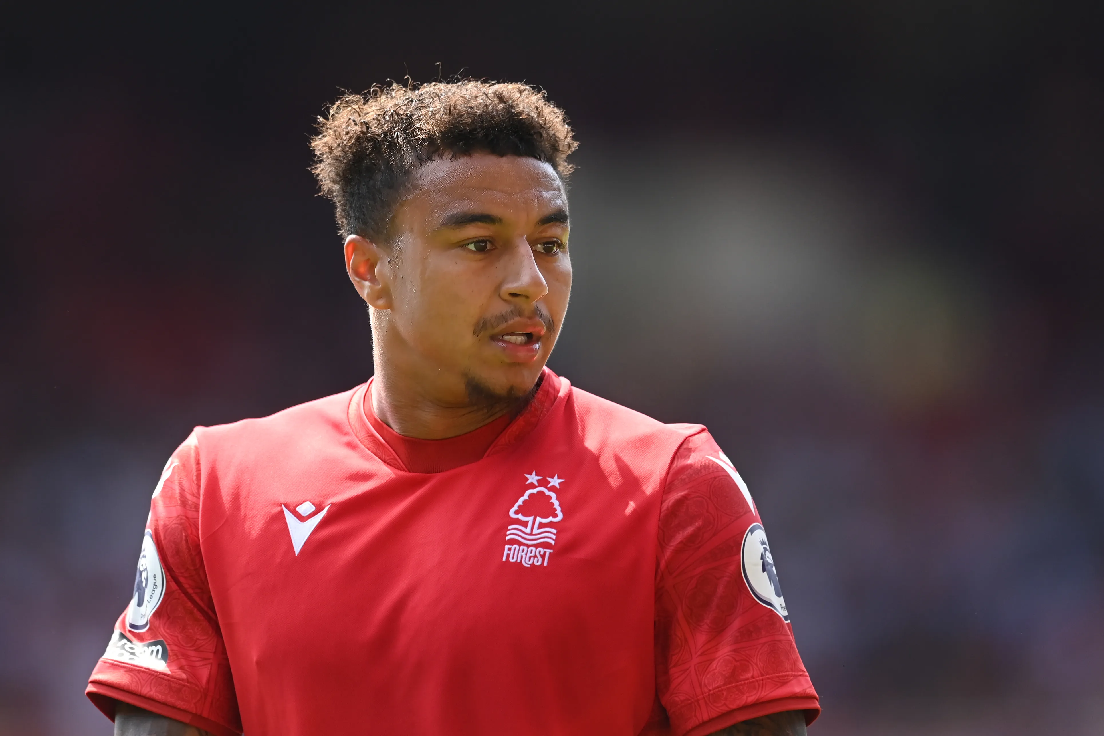 NOTTINGHAM, ENGLAND – AUGUST 14: Jesse Lingard of Notts Forest in action during the Premier League match between Nottingham Forest and West Ham United at City Ground on August 14, 2022 in Nottingham, England. (Photo by Michael Regan/Getty Images)