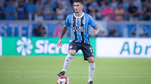 Dodi jogador do Gremio durante partida contra o Juventude no estadio Arena do Gremio pelo campeonato Gaucho 2026. Foto: Maxi Franzoi/AGIF
