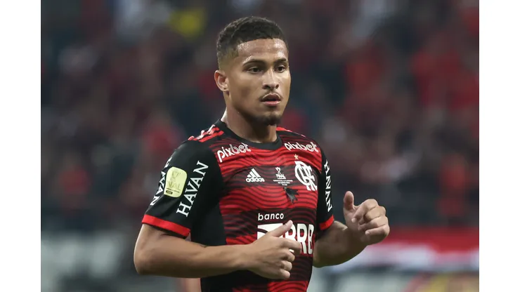 Joao Gomes jogador do Flamengo durante partida contra o Corinthians no estadio Arena Corinthians pelo campeonato Copa do Brasil 2022. Foto: Marcello Zambrana/AGIF