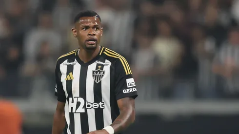 Júnior Santos jogador do Atlético-MG durante partida contra o América-MG no estádio Mineirão pelo campeonato Mineiro 2025. Foto: Gilson Lobo/AGIF