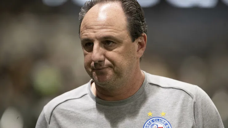 Rogerio Ceni tecnico do Bahia durante partida contra o Atletico-MG no estadio Arena MRV pelo campeonato Brasileiro A 2025. Foto: Fernando Moreno/AGIF