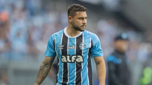 Joao Pedro jogador do Gremio durante partida contra o Mirassol no estadio Arena do Gremio pelo campeonato Brasileiro A 2025. Foto: Liamara Polli/AGIF