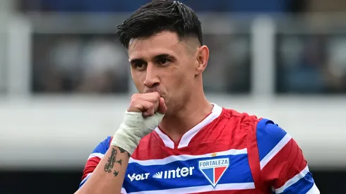 Bareiro durante confronto contra o Santos no Brasileirão de 2025.