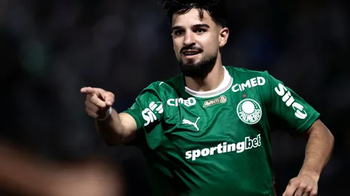 Flaco López em Palmeiras x São Paulo pelo Paulistão 2026. Foto: Marcello Zambrana/AGIF