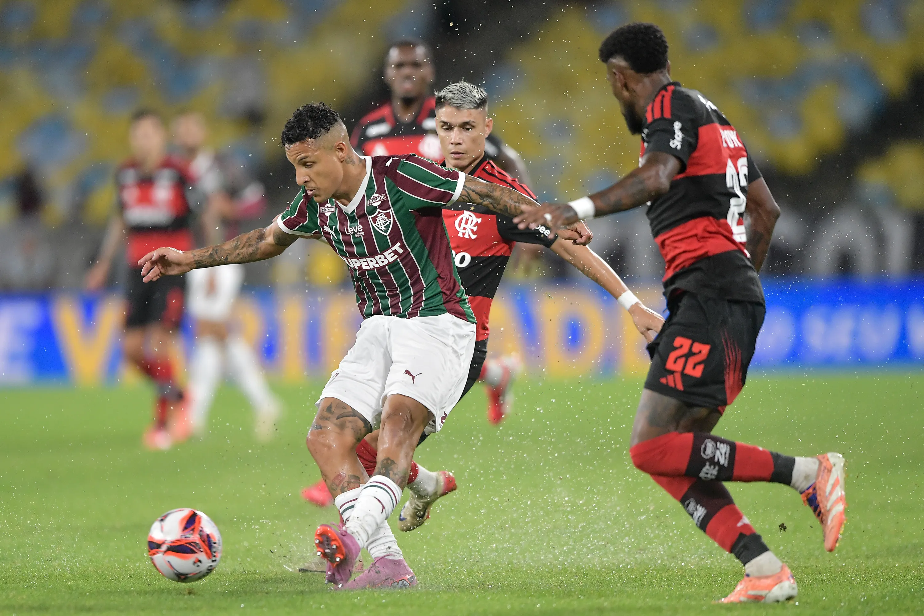 RJ – RIO DE JANEIRO – 25/01/2026 – CARIOCA 2026, FLUMINENSE X FLAMENGO – Arana jogador do Fluminense durante partida contra o Flamengo no estadio Maracana pelo campeonato Carioca 2026. Foto: Thiago Ribeiro/AGIF