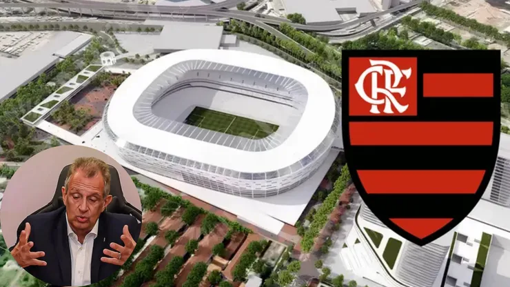 O Flamengo pode perder o terreno do Gasômetro. Foto: Paula Reis/Flamengo - Gerada por IA