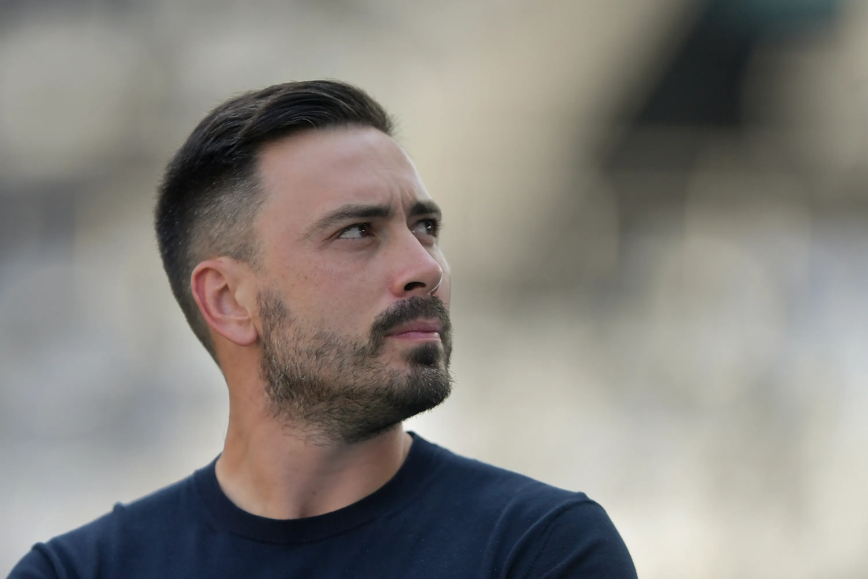 Davide Ancelotti tecnico do Botafogo durante partida contra o Fortaleza no estadio Engenhao pelo campeonato Brasileiro A 2025. Foto: Thiago Ribeiro/AGIF