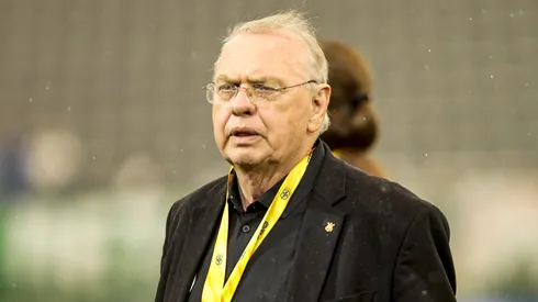 Osmar Stabile presidente do Corinthians durante partida contra o Palmeiras no estadio Arena Barueri pelo campeonato Super Copa Do Brasil Feminino 2026. Foto: Marco Miatelo/AGIF