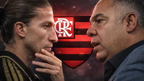 Marcos Braz afirmou que foi um prazer trabalhar com Filipe Luís. Foto: Thiago Ribeiro e Jorge Rodrigues /AGIF – Gerada por IA