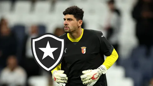 Matheus Magalhaes of SC Braga warms up prior to the UEFA Champions League match between Real Madrid and SC Braga at Estadio Santiago Bernabeu on November 08, 2023 in Madrid, Spain. (Photo by Florencia Tan Jun/Getty Images)