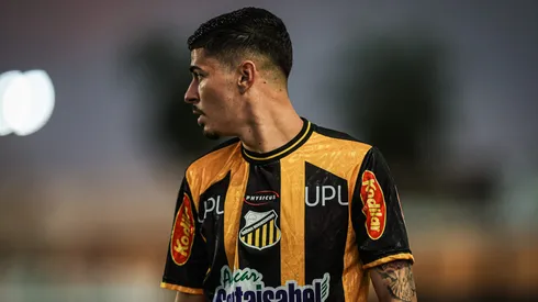 Romulo jogador do Novorizontino durante partida contra o Ituano no estadio Jorge Ismael de Biasi pelo campeonato Paulista 2024.