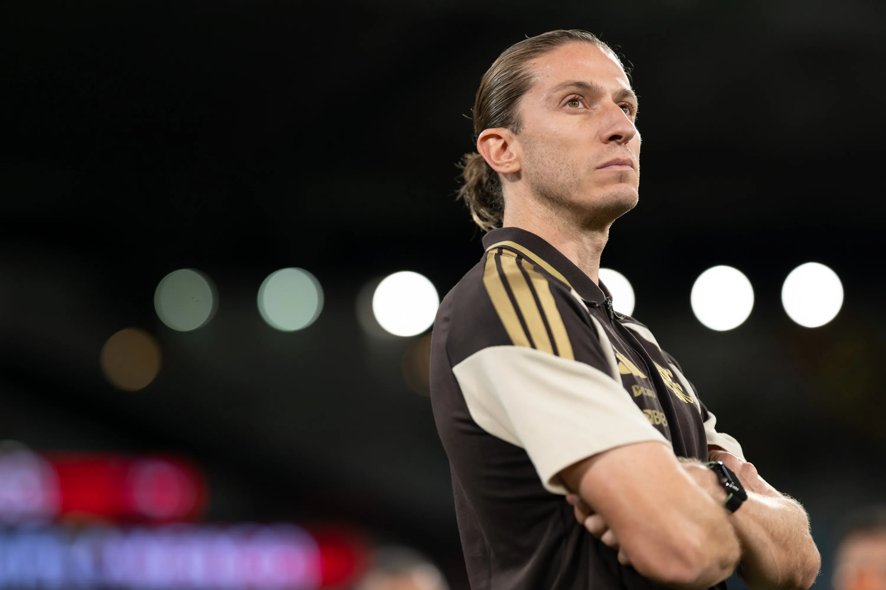 Filipe Luis tecnico do Flamengo durante partida contra o Madureira no estadio Maracana pelo campeonato Carioca 2026. Foto: Jorge Rodrigues/AGIF