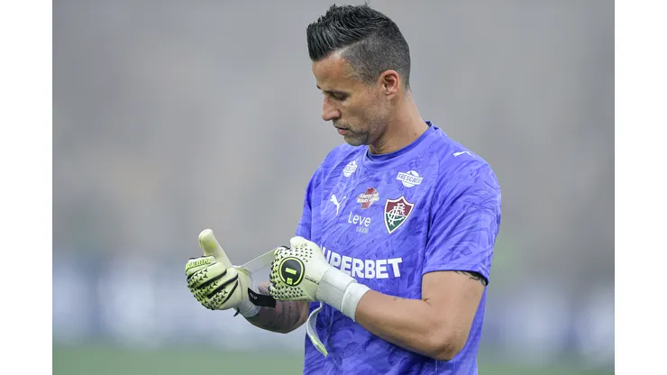 Fabio goleiro do Fluminense durante partida contra o Vasco no estadio Maracana pelo campeonato Carioca 2026. Foto: Thiago Ribeiro/AGIF