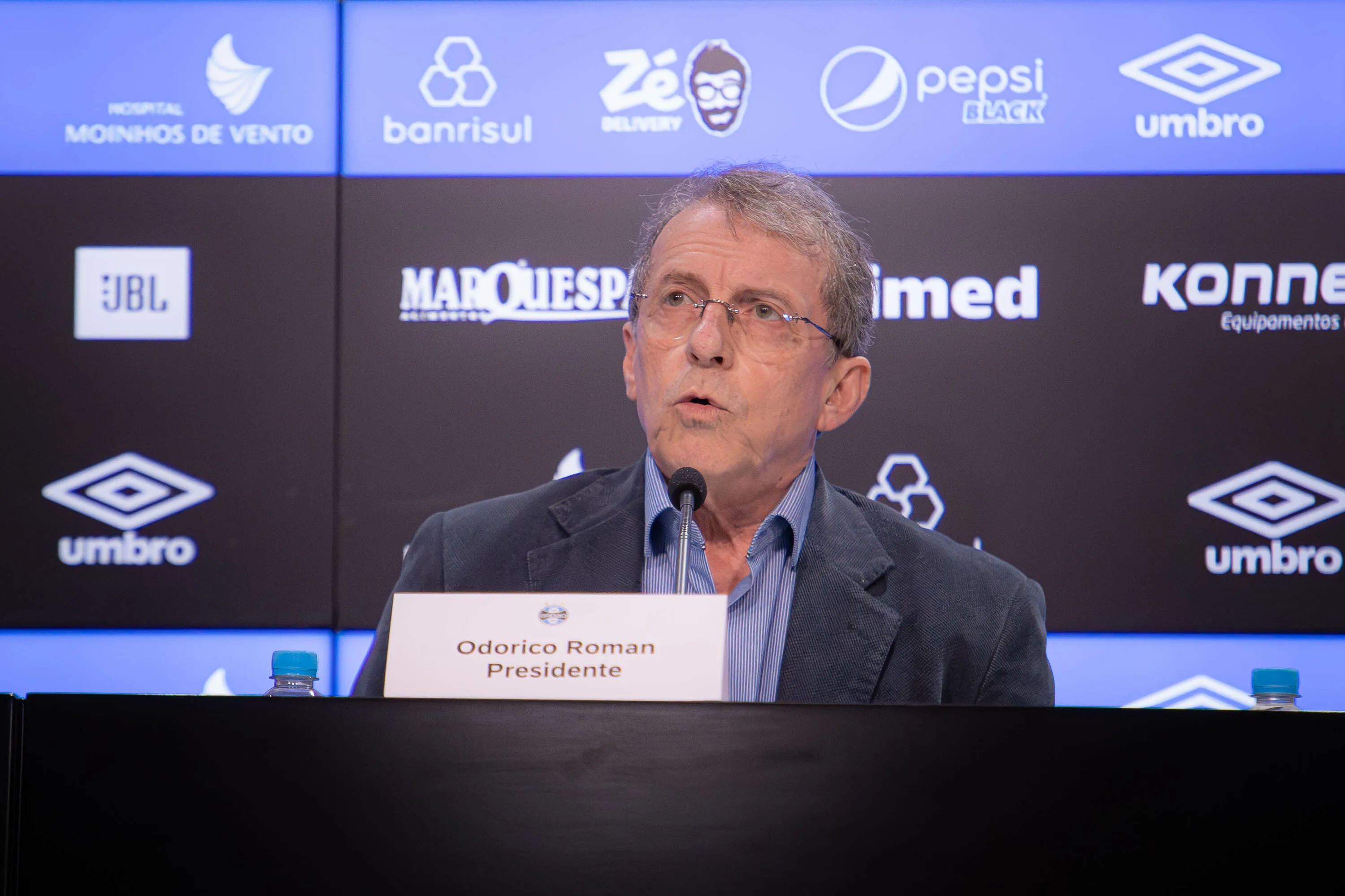 Odorico Roman, presidente do Grêmio. Foto: Maxi Franzoi/AGIF