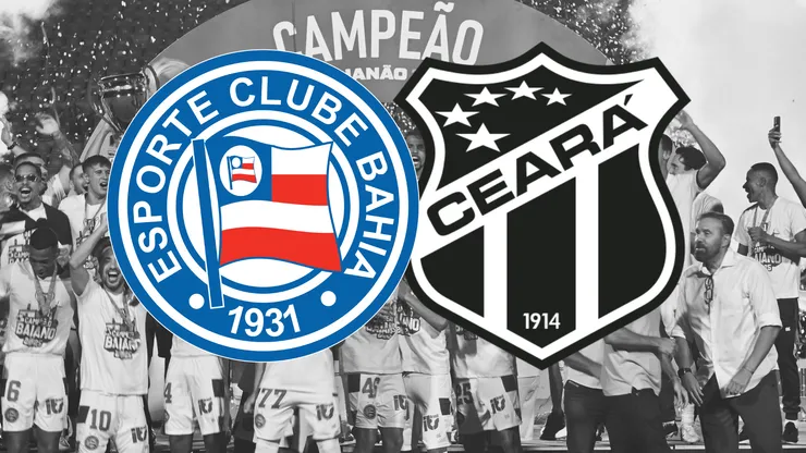 Jogadores do Bahia comemoram título de campeão durante cerimônia de premiação após empate por 1×1 contra o Vitória em partida no estádio Barradão pela decisão do campeonato Baiano 2025. Foto: Walmir Cirne/AGIF