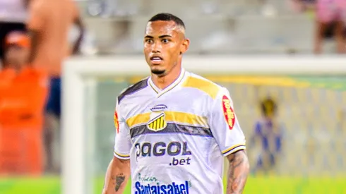 Patrick jogador do Novorizontino durante partida no estadio Arena Pantanal pelo campeonato Brasileiro B 2025. Foto: Francisco Alves/AGIF