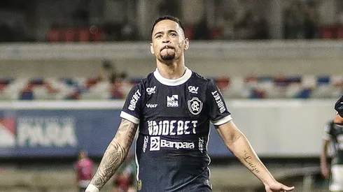 Yago Pikachu jogador do Remo comemora seu gol durante partida contra o Aguia de Maraba no estadio Mangueirao pelo campeonato [COMPETICAO]. Foto: Marcos Junior/AGIF
