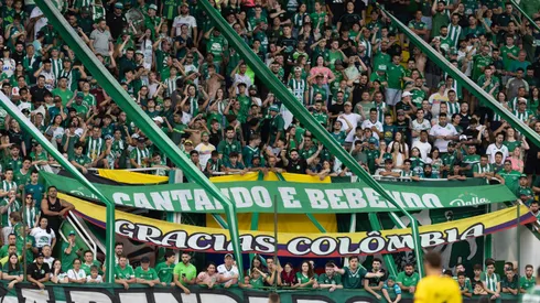 Torcida do Chapecoense durante partida contra Brusque no estadio Arena Conda pelo campeonato Catarinense 2026. Foto: Liamara Polli/AGIF