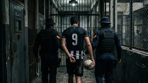 Ex-Alvo do Botafogo é preso na Espanha por agressão sexual (Imagem: Inteligência Artificial)
