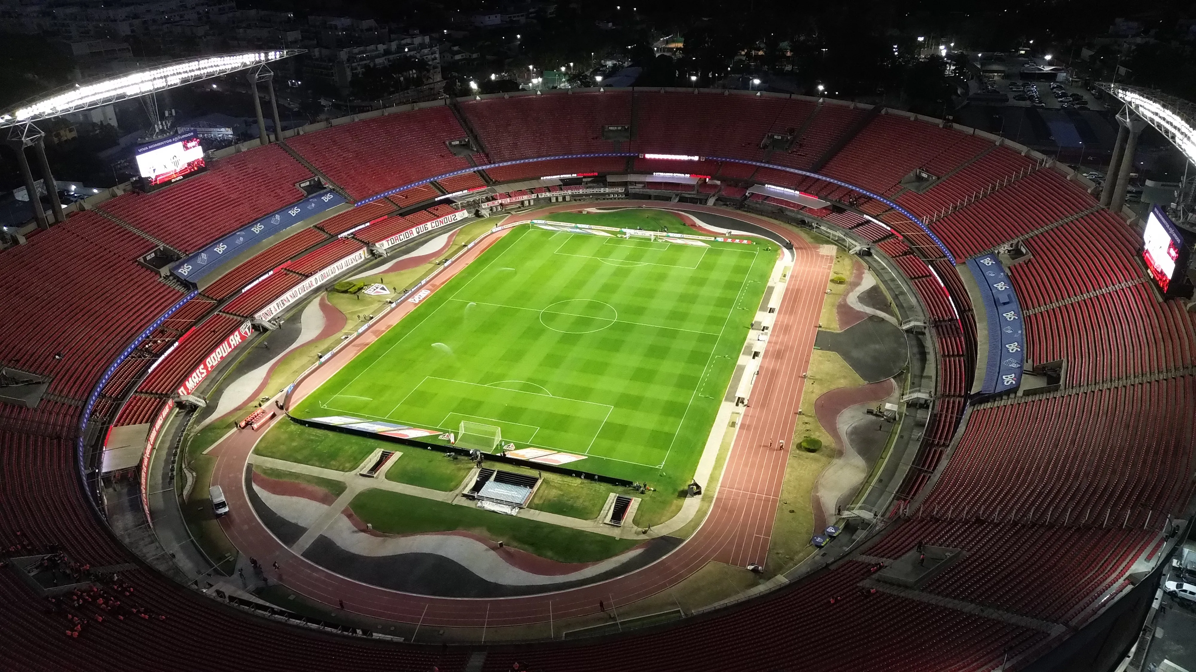 SP – SAO PAULO – 24/08/2025 – BRASILEIRO A 2025, SAO PAULO X ATLETICO-MG – Vista Aerea do estadio Morumbis em Sao paulo (SP), antes da partida entre Sao Paulo e Atletico pelo campeonato Brasileiro A 2025. Foto: Marlon Costa/AGIF