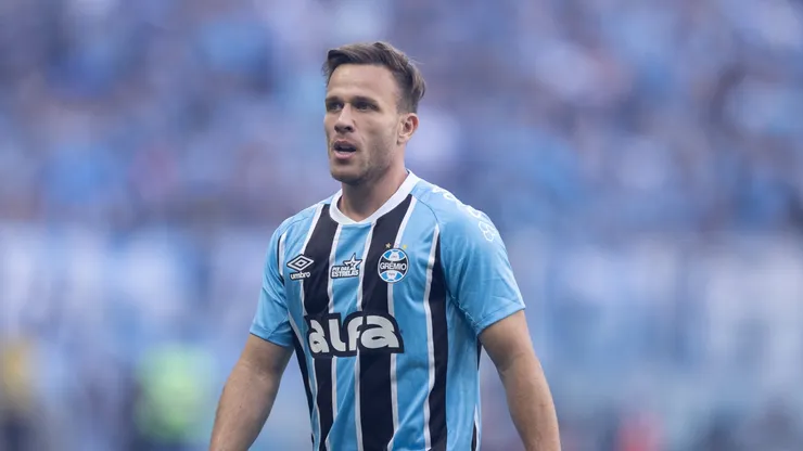 Arthur jogador do Grêmio durante partida contra o Mirassol no estádio Arena do Grêmio pelo campeonato Brasileiro A 2025. Foto: Liamara Polli/AGIF