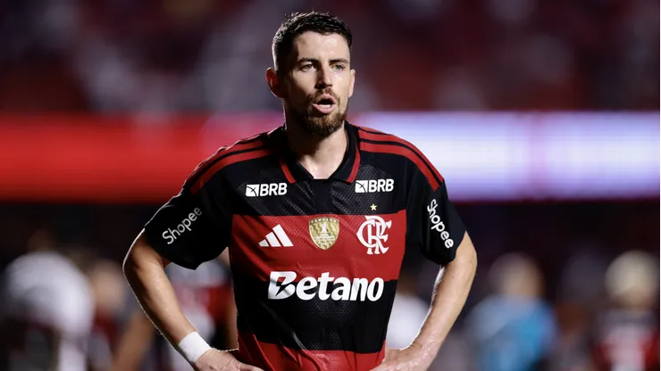 Jorginho jogador do Flamengo durante partida contra o Sao Paulo no estadio Morumbi pelo campeonato Brasileiro A 2026. Foto: Marcello Zambrana/AGIF