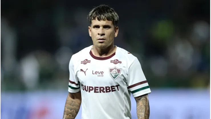 Soteldo jogador do Fluminense durante partida contra o Palmeiras no estadio Arena Barueri pelo campeonato Brasileiro A 2026. Foto: Marcello Zambrana/AGIF
