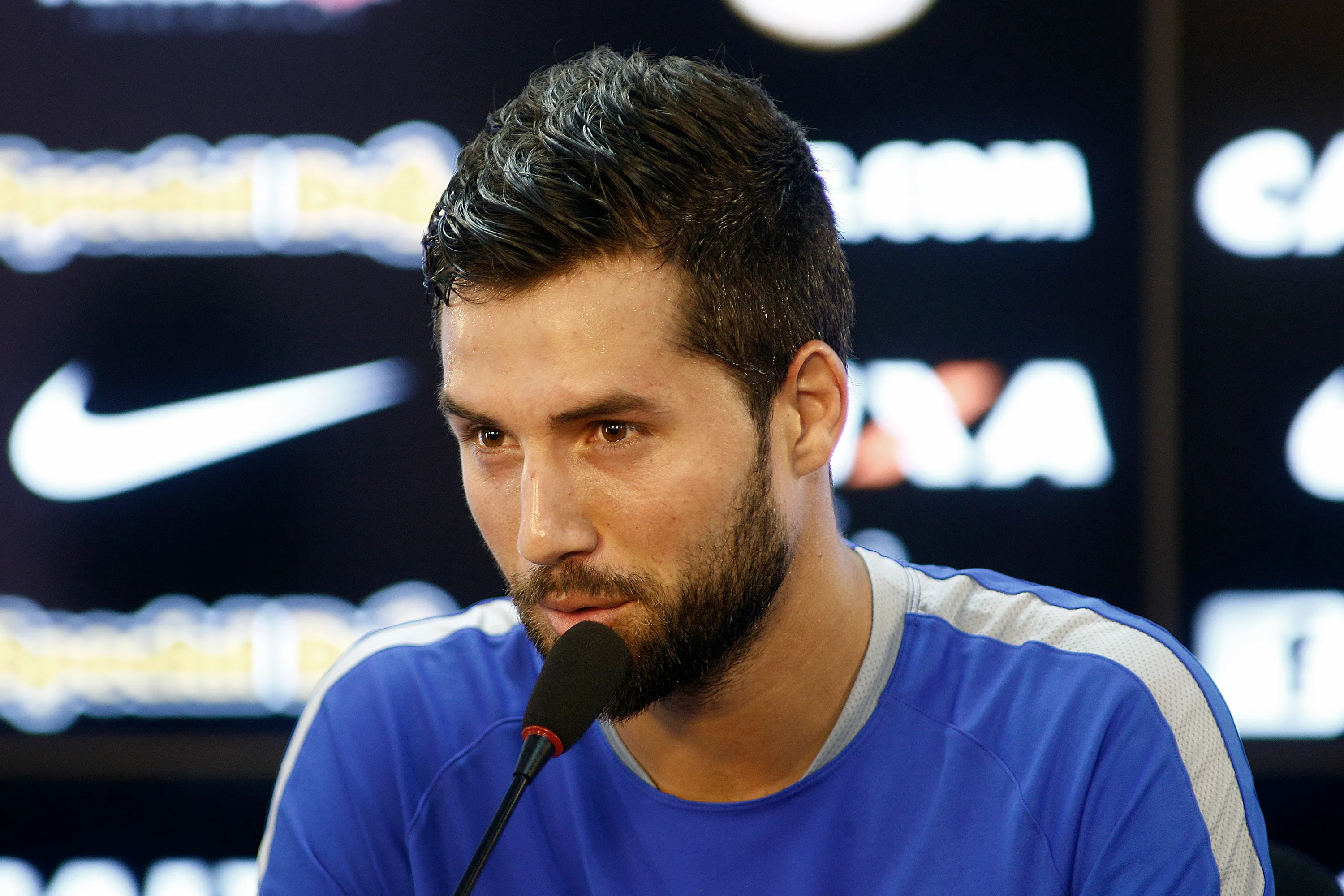 – Zagueiro Felipe durante coletiva de imprensa do Corinthians no CT Dr. Joaquim Grava em Sao Paulo. Foto: Daniel Vorley/AGIF