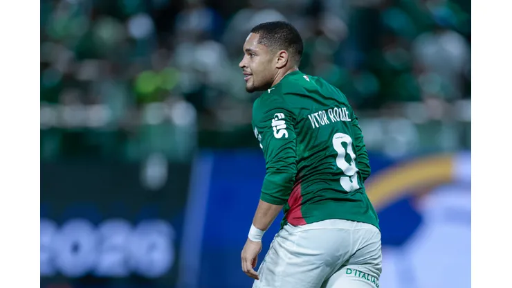 Vitor Roque jogador do Palmeiras durante partida contra o Fluminense no estadio Arena Barueri pelo campeonato Brasileiro A 2026. Foto: Marcello Zambrana/AGIF