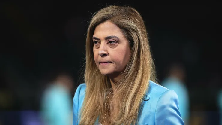 Leila Pereira presidente do Palmeiras durante partida contra o Novorizontino no estádio Arena Barueri pelo campeonato Paulista 2026. Foto: Ettore Chiereguini/AGIF