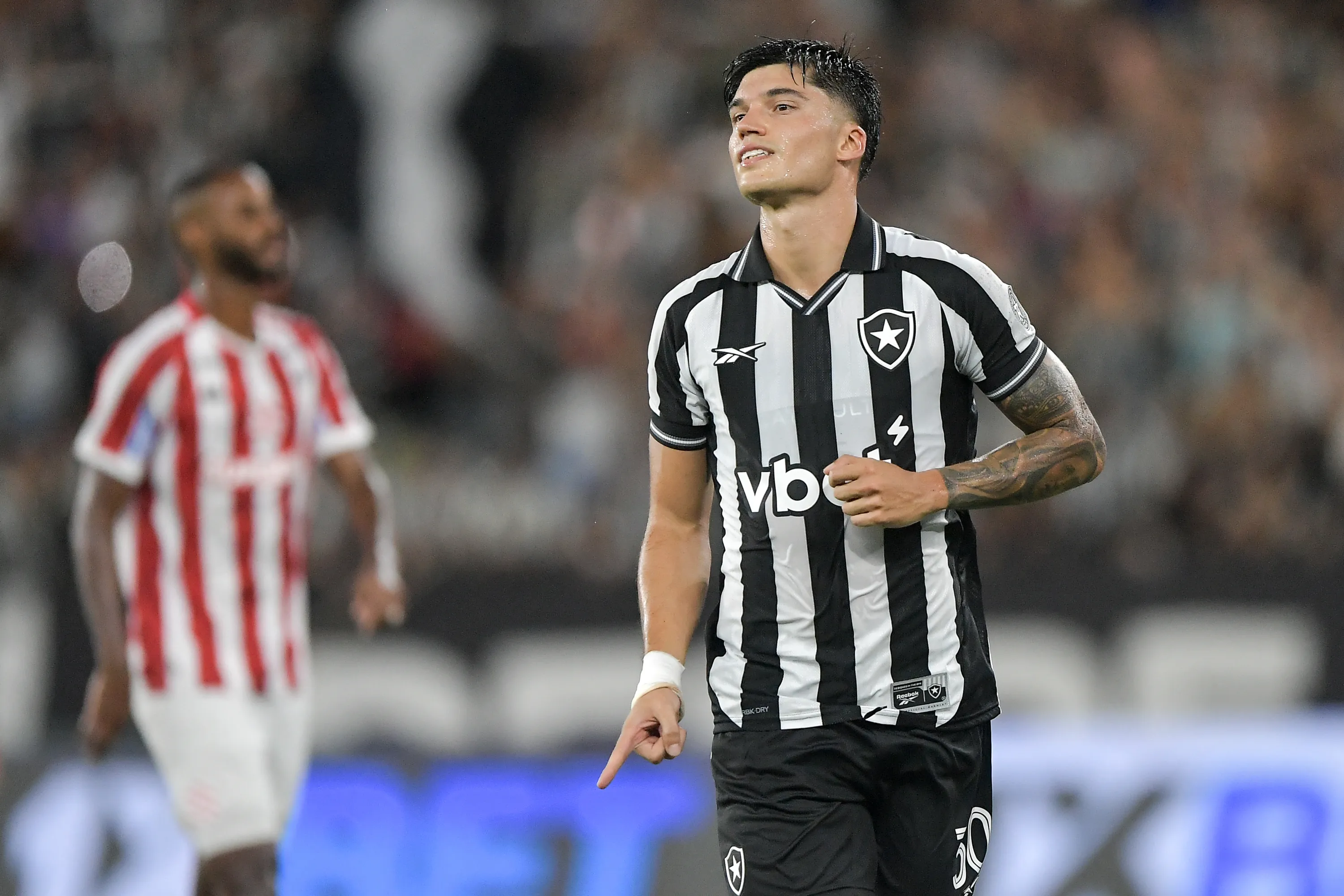RJ – RIO DE JANEIRO – 07/03/2026 – FINAL TACA RIO 2026, BOTAFOGO X BANGU – Joaquin Correa jogador do Botafogo comemora seu gol durante partida contra o Bangu no estadio Engenhao pelo campeonato Carioca 2026. Foto: Thiago Ribeiro/AGIF
