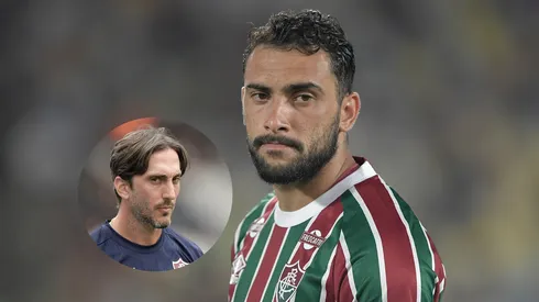 Freytes jogador do Fluminense durante partida contra o Ceará/ Luís Zubeldía técnico do Fluminense durante partida contra o Vasco (Imagem: Thiago Ribeiro/AGIF)
