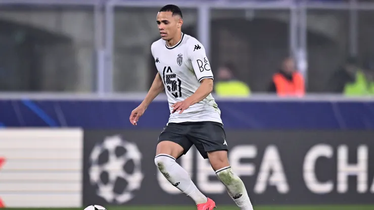 Vanderson of AS Monaco in action during the UEFA Champions League 2024/25 League Phase MD4 match between Bologna FC 1909 and AS Monaco at Stadio Renato Dall'Ara on November 05, 2024 in Bologna, Italy.