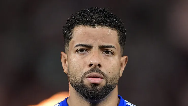 Joao Marcelo jogador do Cruzeiro durante partida contra o Botafogo no estadio Engenhao pelo campeonato Brasileiro A 2024. Foto: Thiago Ribeiro/AGIF
