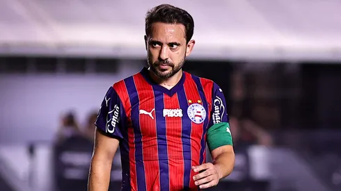 Everton Ribeiro jogador do Bahia durante partida contra o Corinthians no estadio Vila Belmiro pelo campeonato Brasileiro A 2026. Foto: Fabio Giannelli/AGIF
