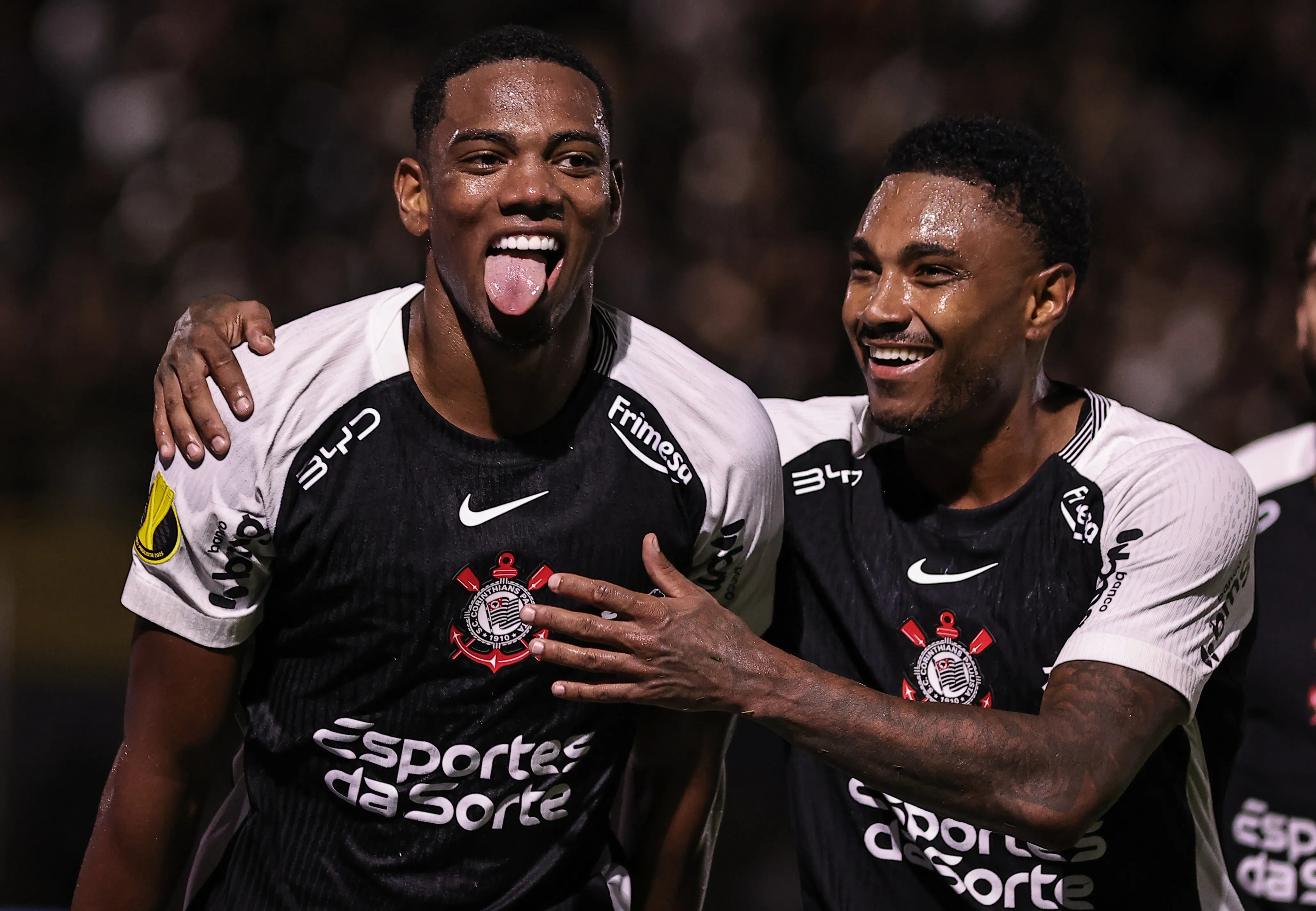 SP – SAO BERNARDO DO CAMPO – 15/02/2026 – PAULISTA 2026, SAO BERNARDO X CORINTHIANS –  Andre jogador do Corinthians comemora seu gol durante partida contra o Sao Bernardo no estadio Primeiro de Maio pelo campeonato Paulista 2026.   Foto: Fabio Giannelli/AGIF