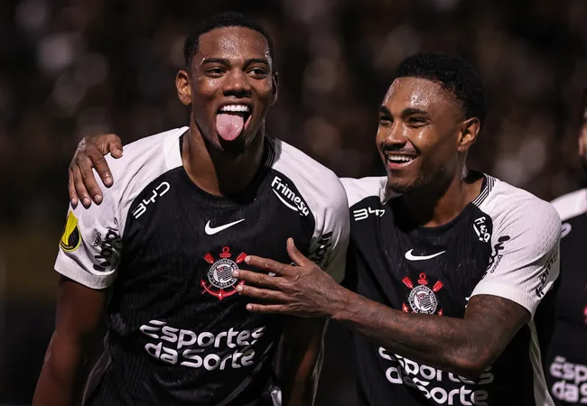 André comemorando gol durante partida contra o São Bernardo no Campeonato Paulista de 2026. Foto: Fabio Giannelli/AGIF