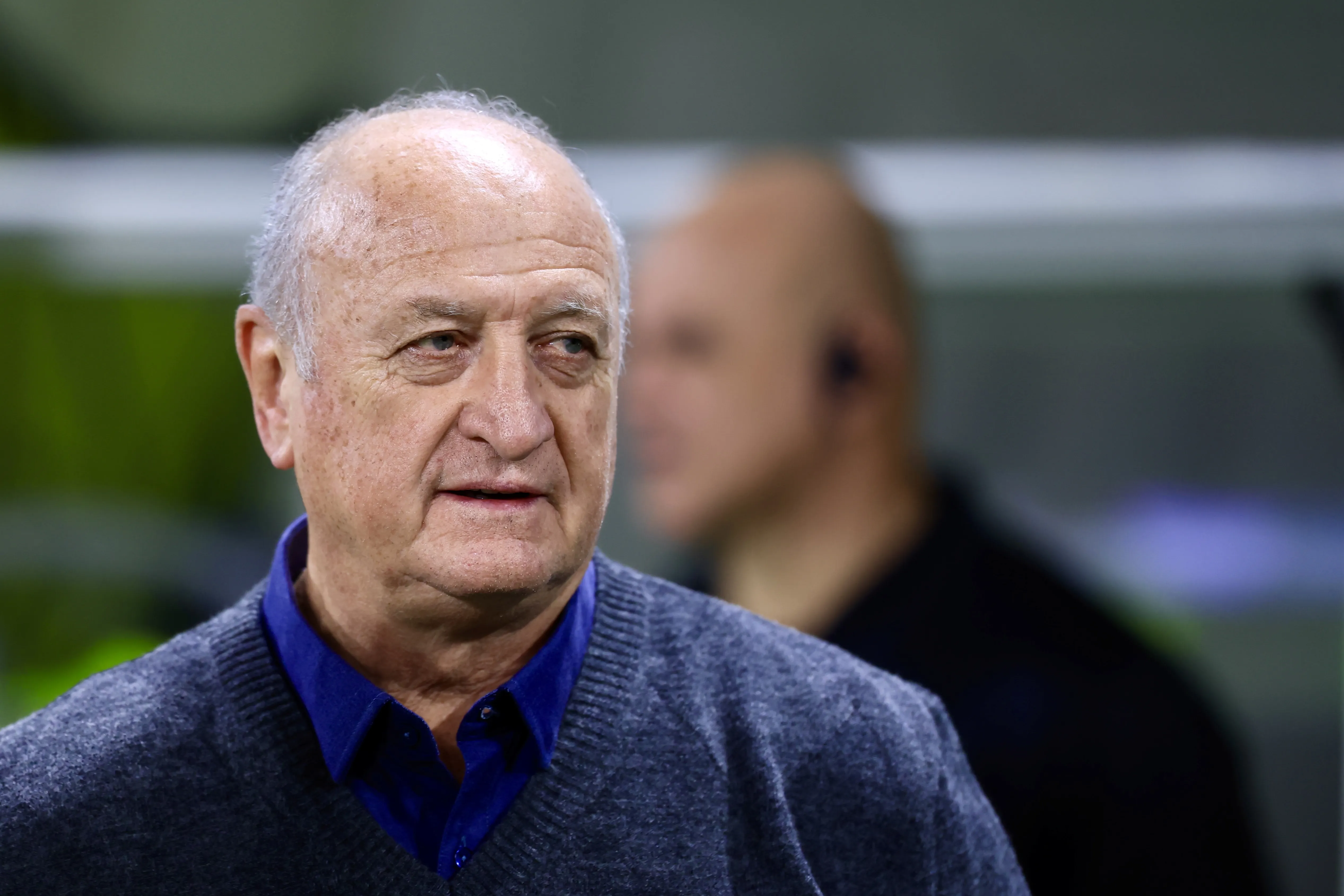 SP – SAO PAULO – 26/07/2025 – BRASILEIRO A 2025, PALMEIRAS X GREMIO -Luis Felipe Scolari diretor  tecnico do Gremio antes da partida contra o Palmeiras no estadio Arena Allianz Parque pelo campeonato Brasileiro A 2025. Foto: Marcello Zambrana/AGIF