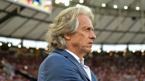 Jorge Jesus tecnico do Flamengo durante partida contra o Botafogo no estadio Maracana pelo campeonato Carioca 2020. 
