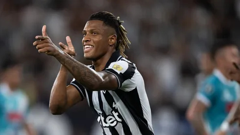 – Danilo jogador do Botafogo comemora seu gol durante partida contra o Nacional Potosi no estadio Engenhao pelo campeonato Copa Libertadores 2026. Foto: Jorge Rodrigues/AGIF
