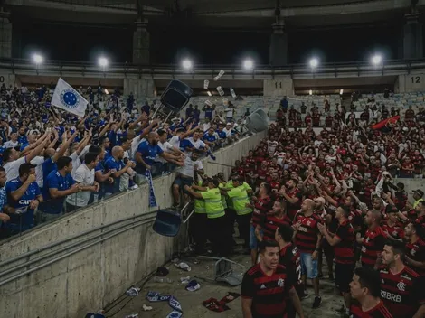 Confusão na arquibancada marca Flamengo x Cruzeiro no Maracanã